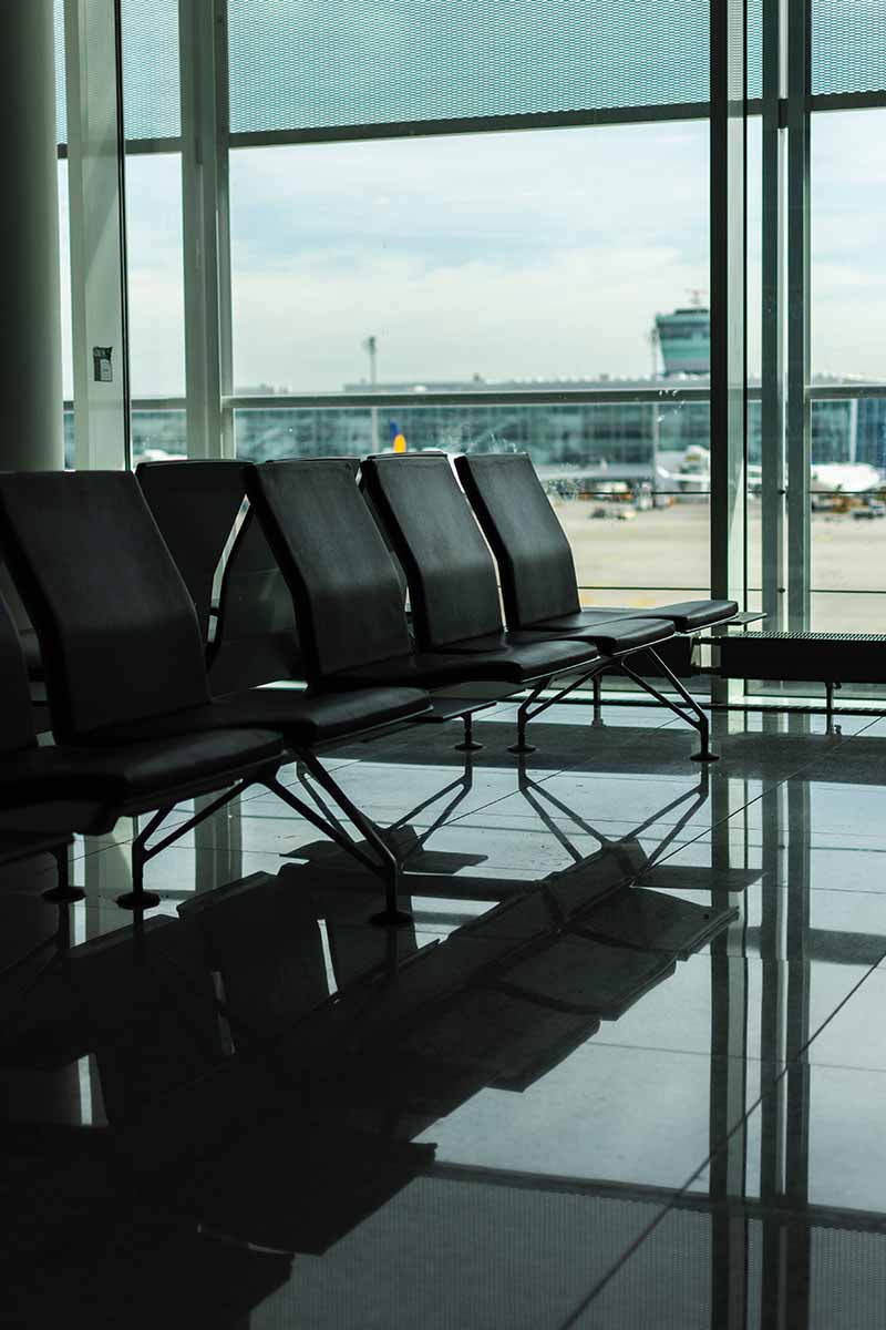commercial airport lobby furniture clean repair and restoration
