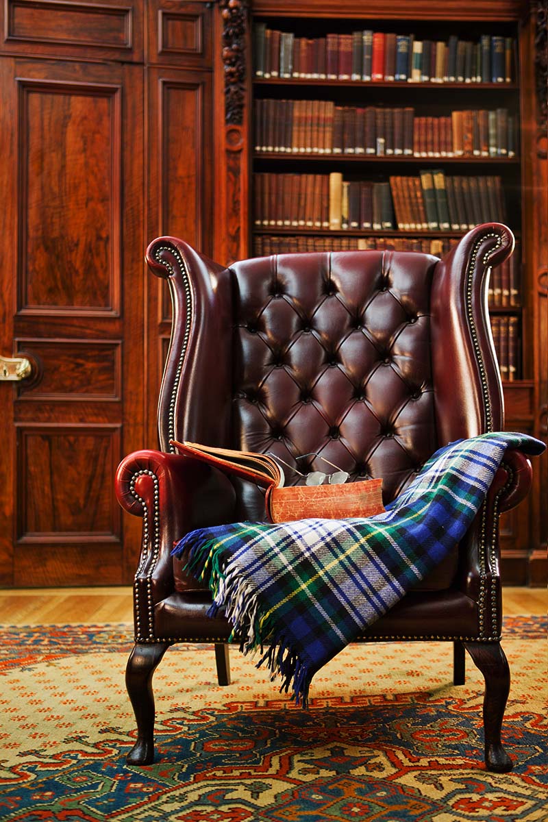 Traditional Chesterfield armchair restoration