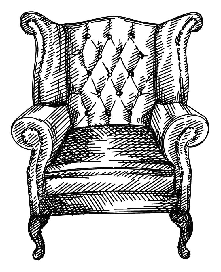 antique upholstery specialists illustration
